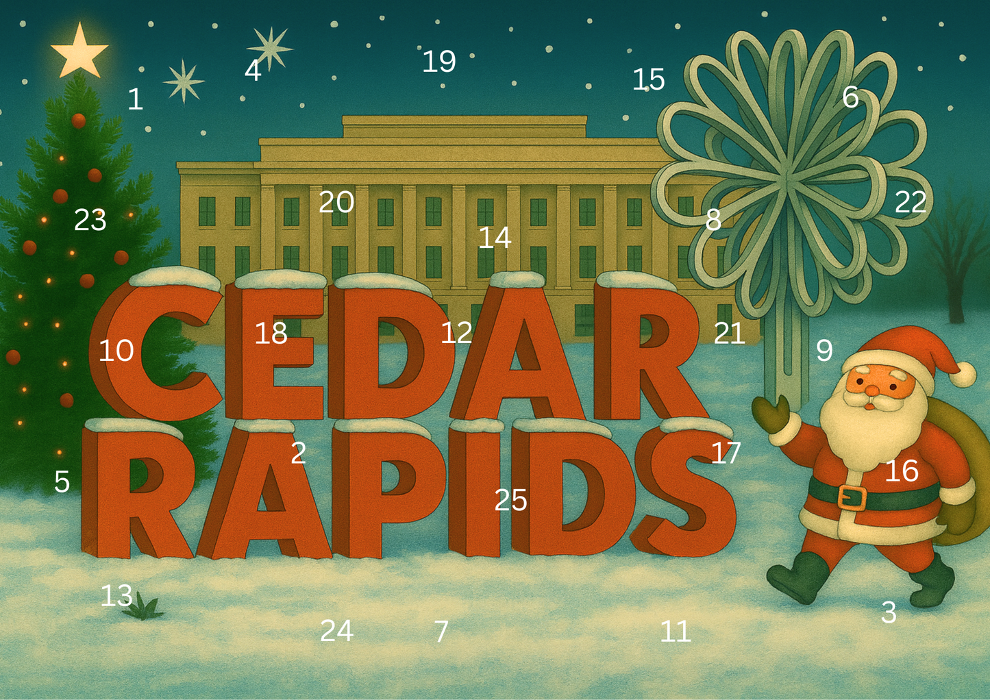 Christmas Advent Calendar - Cedar Rapids 2025